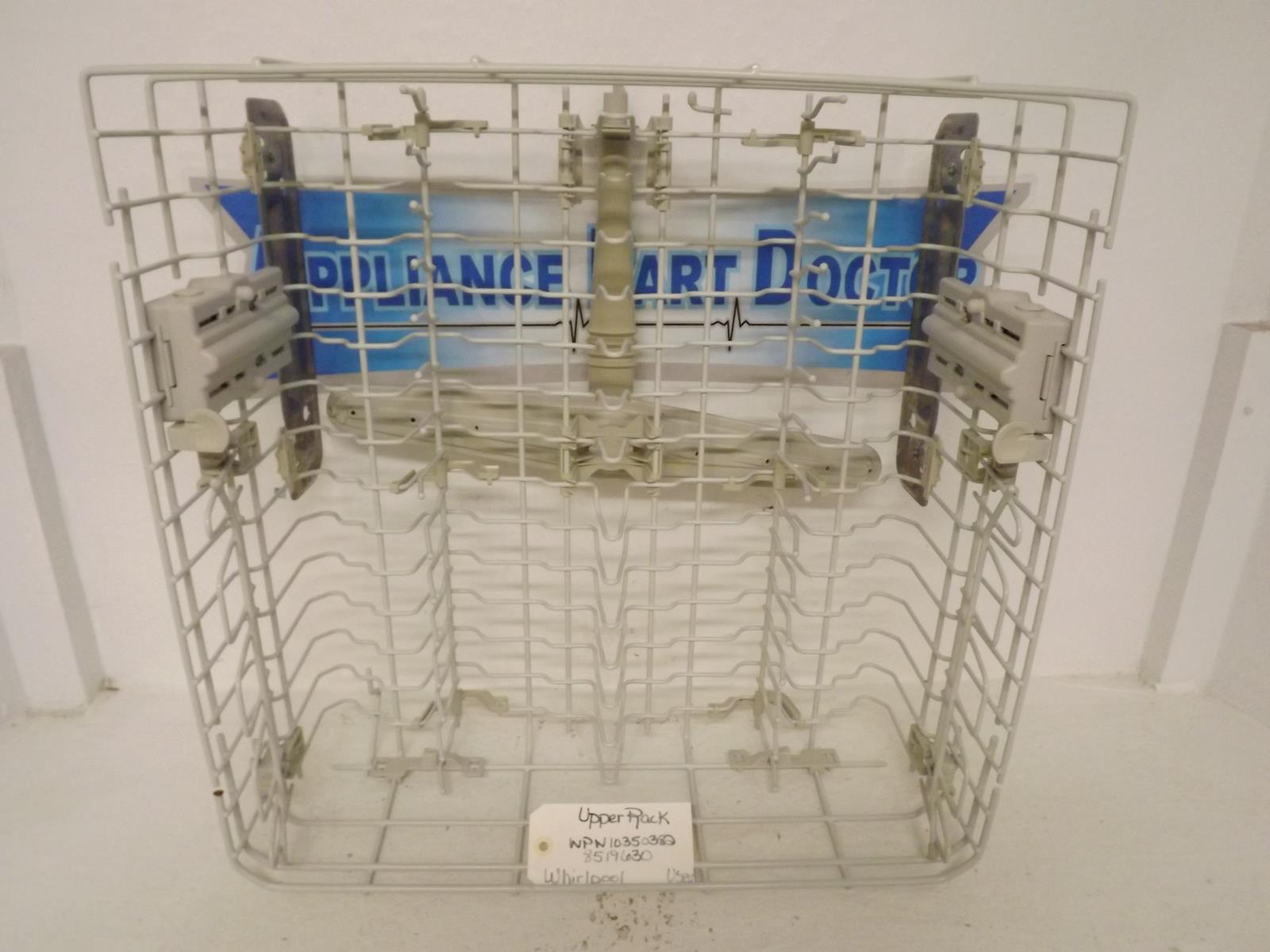 Whirlpool Dishwasher WPW10350382 8519630 Upper Rack Used Whirlpool Dishwasher WPW10350382 8519630 Upper Rack Used
